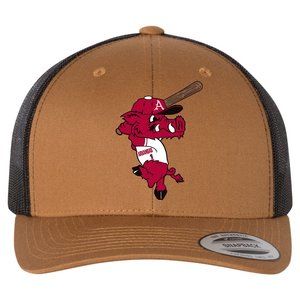 Ribby at Bat 3D YP Snapback Trucker Hat- Caramel/ Black